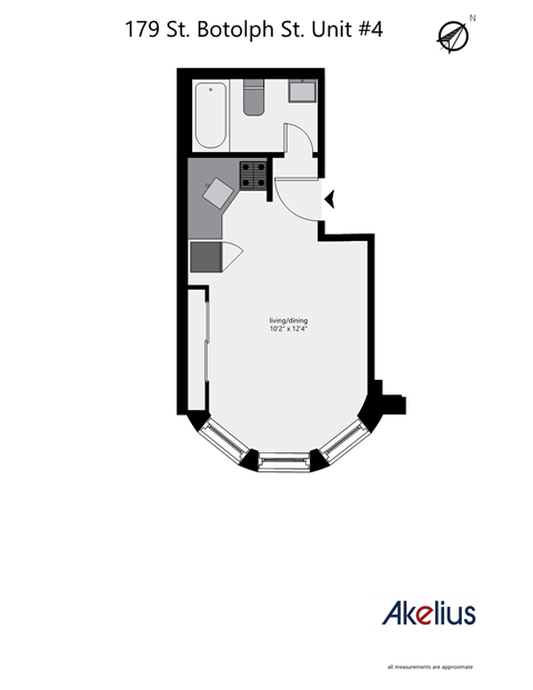 Studio Floorplan Example Unit 4